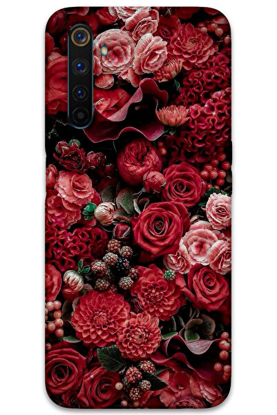 MRCİLETİSİM غطاء خلفي لهاتف Realme 6 Pro بنمط HD مطبوع - ورود