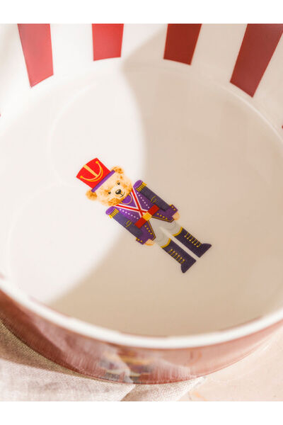 LC Waikiki Sparkling Choices from Shining Store |   Bear Teddy Printed Porcelain Bowl 14 cm