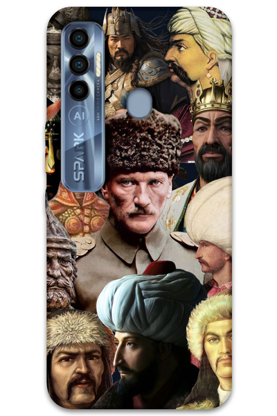 MRCİLETİSİM Tecno Spark 7 Pro Case Hd Pattern Printed Back Cover - Big Turks