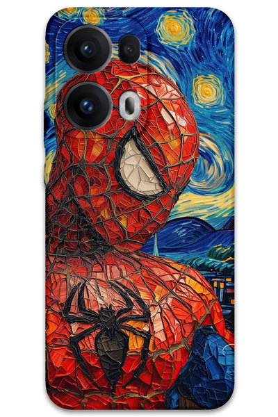 MRCİLETİSİM غطاء خلفي لهاتف اوبو رينو 13 برو 5G بنمط HD مطبوع - سبايدر مان