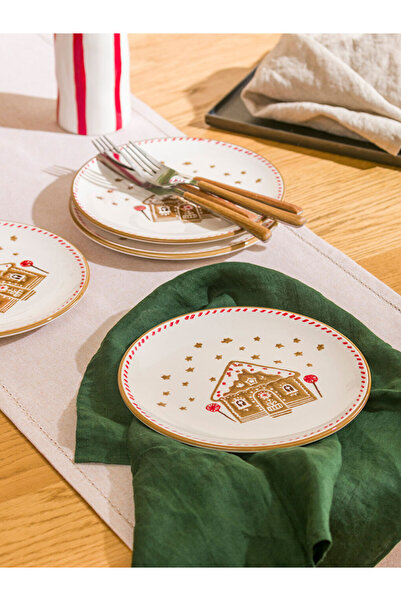 LC Waikiki Sparkling Choices from Shining Store | Cookie House Printed Cake Plate 21 cm Set of 4