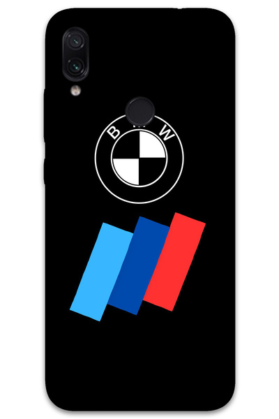 MRCİLETİSİM Xiaomi Redmi Note 7 Case Hd Pattern Printed Back Cover - Logo Strip