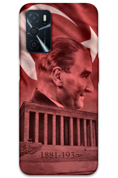 MRCİLETİSİM غطاء خلفي لهاتف اوبو A55 بنمط HD مطبوع - أتاتورك أناميتاكبير