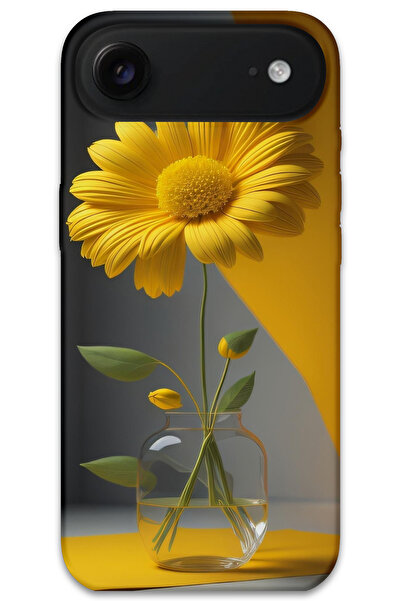 MRCİLETİSİM غطاء خلفي لهاتف iPhone 17 Air بنمط HD مطبوع - زهرة الفانوس