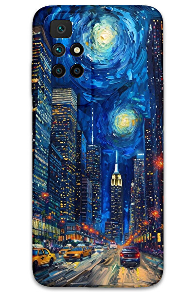 MRCİLETİSİM غطاء خلفي لهاتف Xiaomi Redmi 10 بنمط HD مطبوع - شارع الفن