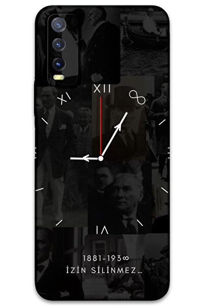 MRCİLETİSİM غطاء خلفي لهاتف Vivo Y20 / Y11S بنمط HD مطبوع - أتاتورك 9-15