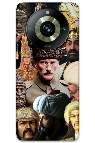 MRCİLETİSİM غطاء خلفي لهاتف Realme 11 Pro Plus بنمط HD مطبوع - Big Turks