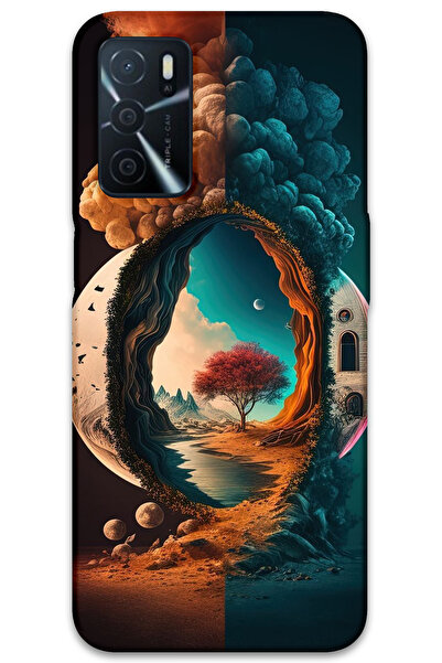 MRCİLETİSİM غطاء خلفي لهاتف اوبو A55 بنمط HD مطبوع - ليلة القمر