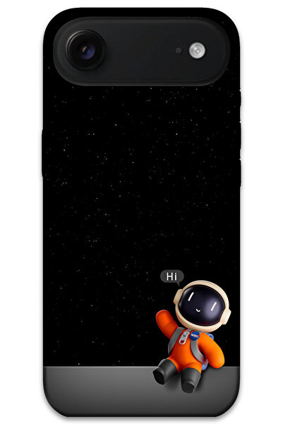 MRCİLETİSİM غطاء خلفي لهاتف iPhone 17 Air بنمط HD مطبوع - رائد الفضاء هاي