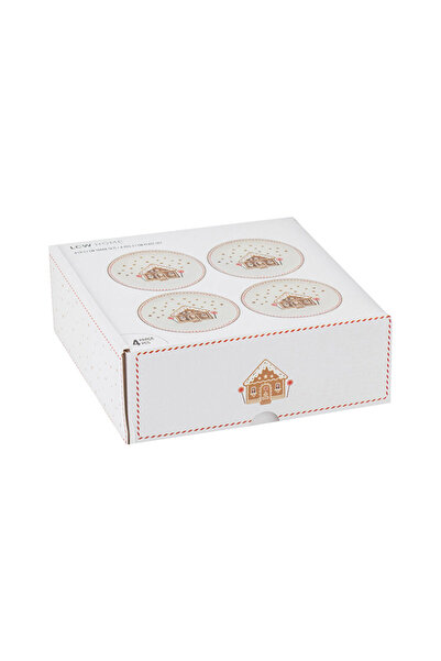 LC Waikiki Sparkling Choices from Shining Store | Cookie House Printed Cake Plate 21 cm Set of 4