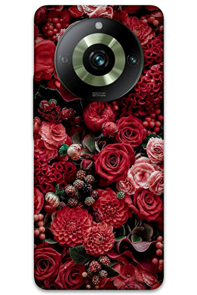 MRCİLETİSİM غطاء خلفي لهاتف Realme 11 Pro Plus بنمط HD مطبوع - ورود