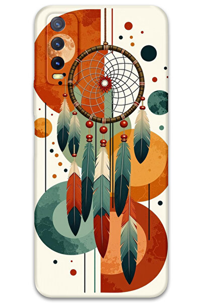 MRCİLETİSİM غطاء خلفي لهاتف Vivo Y20 / Y11S بنمط HD مطبوع - ماندالا