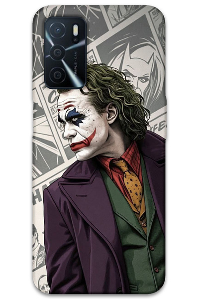 MRCİLETİSİM غطاء خلفي لهاتف اوبو A16 بنمط HD مطبوع - جوكر