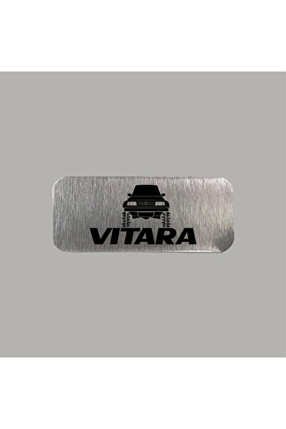 CRF Suzuki Vitara Offroad Metal Etiket 3x7 cm Arkası Yapışkanlı 1 Adet