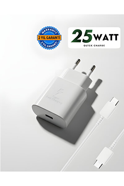 SURTECH Samsung A05 A05s A15 A23 A24 A25 A55 M35 Uyumlu 25w Süper Hızlı Type C Şarj Aleti