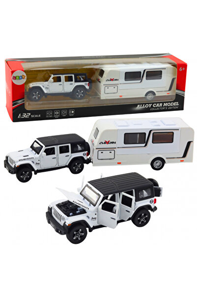 Bebelul Off-road car with caravan lights sounds white 1:32