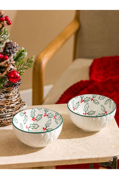 LC Waikiki Sparkling Choices from Shining Store |   Printed Ceramic Bowls Set of 2