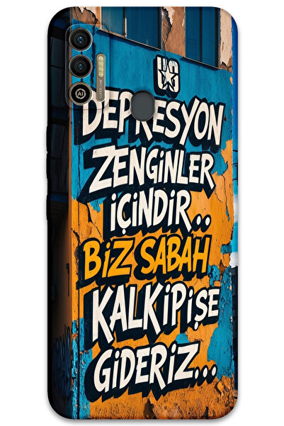 MRCİLETİSİM غطاء خلفي لهاتف تكنو سبارك 7T بنمط HD مطبوع -