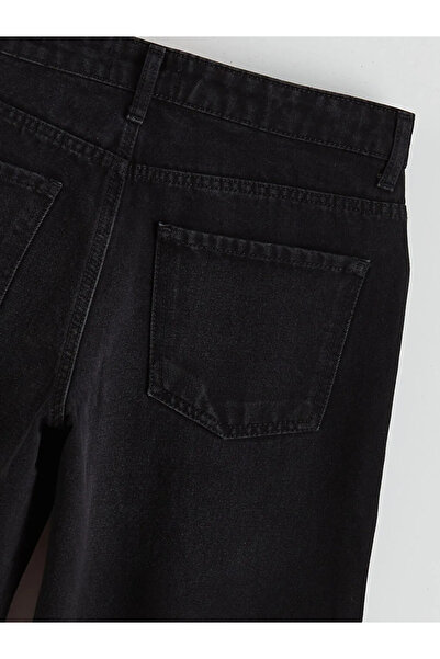 LC Waikiki LCW Jeans Siyah Wideleg Kadın Jean Pantolon