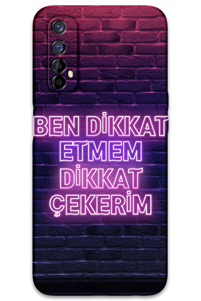 MRCİLETİSİM غطاء خلفي لهاتف Realme 7 بنمط HD مطبوع - انتبه إلى أنا