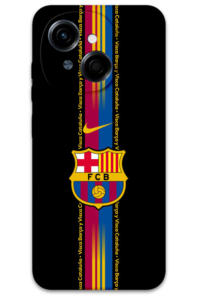 MRCİLETİSİM غطاء خلفي لهاتف Tecno Spark Go 1 2025 بنمط HD مطبوع - برشلونة
