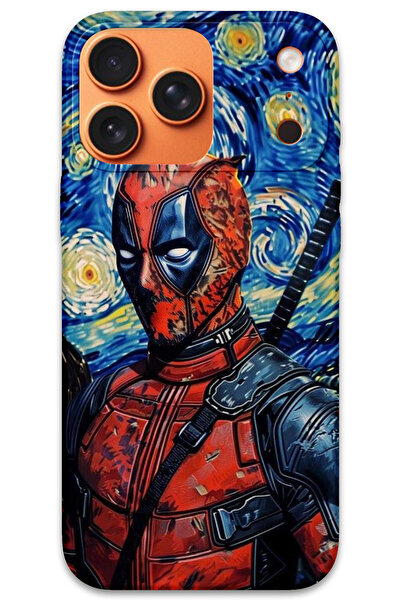 MRCİLETİSİM غطاء خلفي لهاتف iPhone 17 Pro Max بنمط HD مطبوع - ديدبول