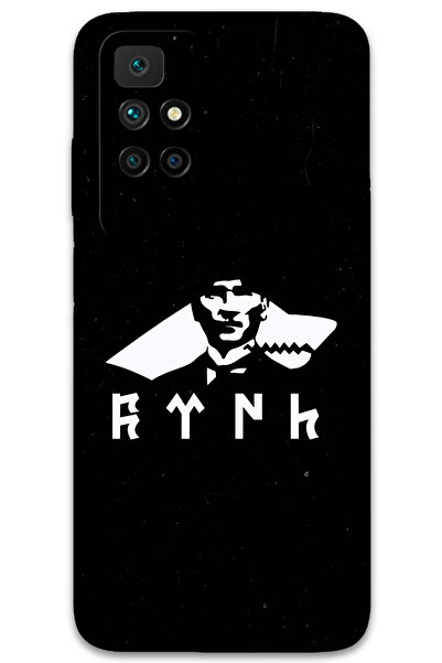 MRCİLETİSİM غطاء خلفي لهاتف Xiaomi Redmi 10 بنمط HD مطبوع - أتاتورك وولف