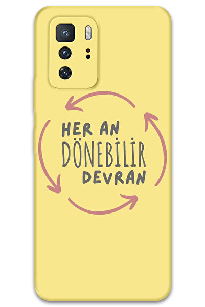 MRCİLETİSİM غطاء خلفي لهاتف Xiaomi Poco X3 GT بنمط HD مطبوع - ديفران دوينر