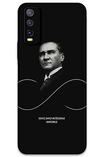 MRCİLETİSİM غطاء خلفي لهاتف Vivo Y20 / Y11S بنمط HD مطبوع - أتاتورك إنفينيتي