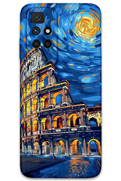 MRCİLETİSİM غطاء خلفي لهاتف Xiaomi Redmi 10 بنمط HD مطبوع - فن روما