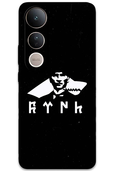 MRCİLETİSİM غطاء خلفي لهاتف Vivo V50 Lite 4G بنمط HD مطبوع - أتاتورك وولف