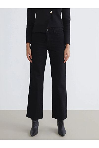 LC Waikiki Lcw Jeans Black Wideleg Women's Jean Pants