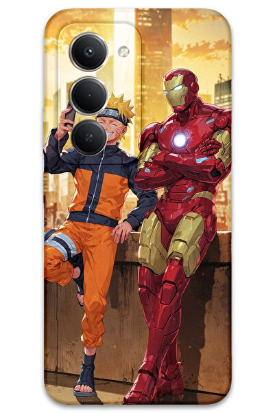 MRCİLETİSİM غطاء خلفي لهاتف Xiaomi Redmi 15 5G بنمط HD مطبوع - الرجل الحديدي