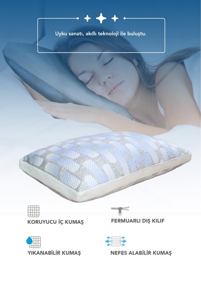 PUFYMAX терапевтична ортопедична подушка, подушка з віско-частинками для підтримки шиї, зручна для хребта, бавовняна тканина