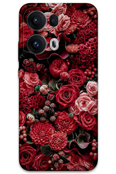 MRCİLETİSİM غطاء خلفي لهاتف اوبو رينو 13 برو 5G بنمط HD مطبوع - ورود