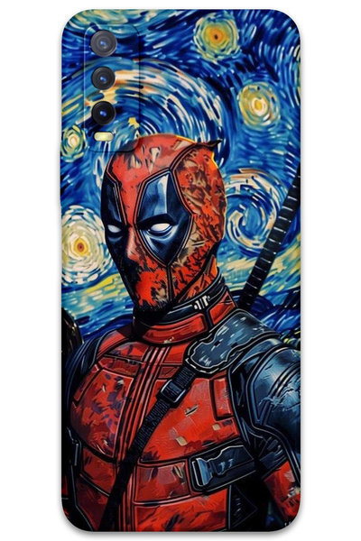 MRCİLETİSİM غطاء خلفي لهاتف Vivo Y20 / Y11S بنمط HD مطبوع - ديدبول