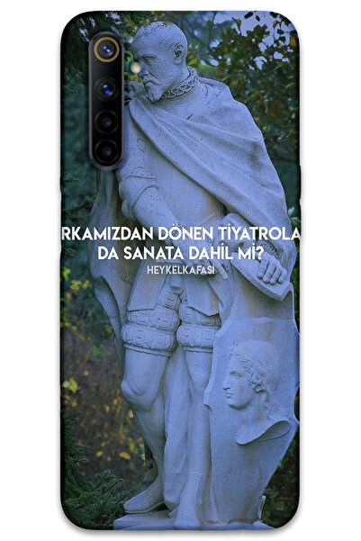 MRCİLETİSİM غطاء خلفي لهاتف Realme 6 بنمط HD مطبوع - مسرح دوار