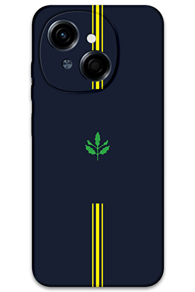 MRCİLETİSİM غطاء خلفي لهاتف تكنو سبارك جو 1 2025 بنمط HD مطبوع - أصفر وأزرق داكن