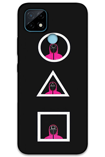 MRCİLETİSİM غطاء خلفي لهاتف Realme C25 بنمط HD مطبوع - لعبة الحبار