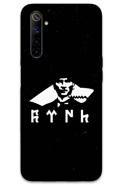 MRCİLETİSİM غطاء خلفي لهاتف Realme 6 بنمط HD مطبوع - أتاتورك وولف