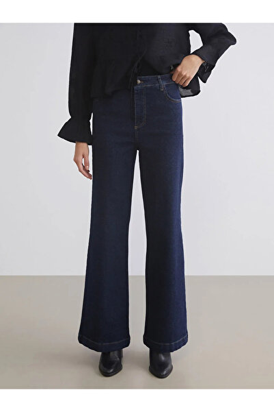 LC Waikiki LCW Vision Indigo Wideleg Kadın Jean Pantolon