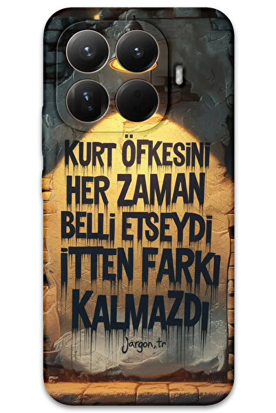 MRCİLETİSİM غطاء خلفي لهاتف Xiaomi Mi 15T بنمط HD مطبوع - غضب الذئب