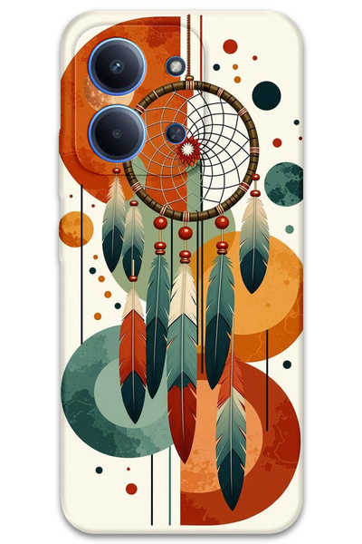 MRCİLETİSİM غطاء خلفي لهاتف Xiaomi Redmi 15C 5G بنمط HD مطبوع - ماندالا