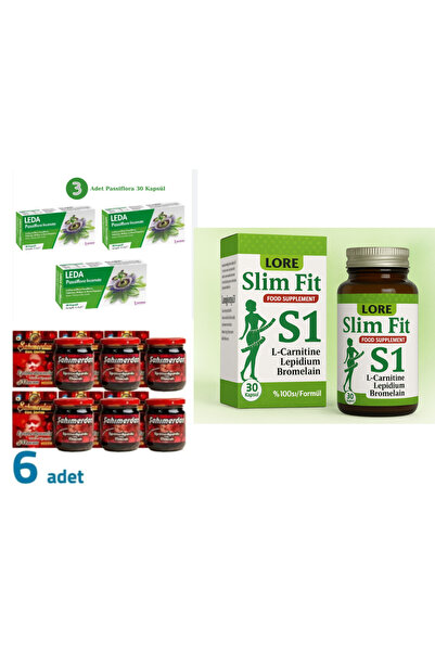 LedaPharma Passionflower 30 Capsules/Lore Slimfit 30Kp & Shahımerdane Mini