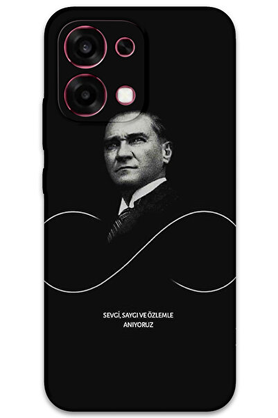 MRCİLETİSİM غطاء خلفي لهاتف اوبو A6 برو 4G بنمط HD مطبوع - أتاتورك إنفينيتي