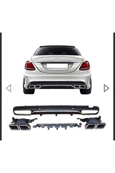 Genel Markalar MERCEDES W205 C SERISI IÇIN SILVER DIFÜZÖR & EGZOZ SETI (SADEC...