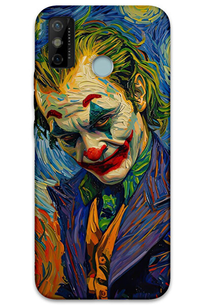 MRCİLETİSİM غطاء خلفي لهاتف تكنو سبارك 6 جو بنمط HD مطبوع - جوكر 2