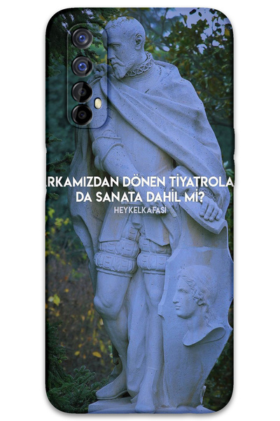 MRCİLETİSİM غطاء خلفي لهاتف Realme 7 بنمط HD مطبوع - مسرح دوار