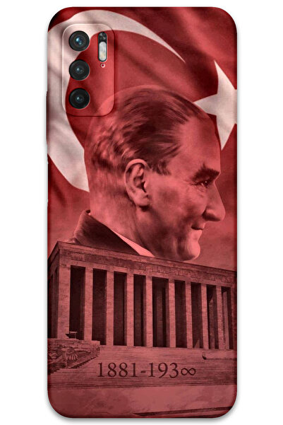 MRCİLETİSİM غطاء خلفي لهاتف Xiaomi Redmi Note 10 5G بنمط HD مطبوع - أتاتورك أ...