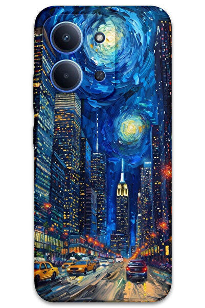 MRCİLETİSİM غطاء خلفي لهاتف Xiaomi Redmi 15C 5G بنمط HD مطبوع - شارع الفن